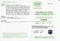 6s129 FIVA CERTIFICATE FRONT